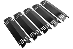 WEBROIL Grill Heat Plates for Nexgrill 720-0830H 720-0888 720-0888N 720-0882A 720-0882S 720-0896B, 720-0898 Gas Grill,Heat Shield Replacement for Home Depot 5/6 Burner,Porcelain Steel,5 Pack