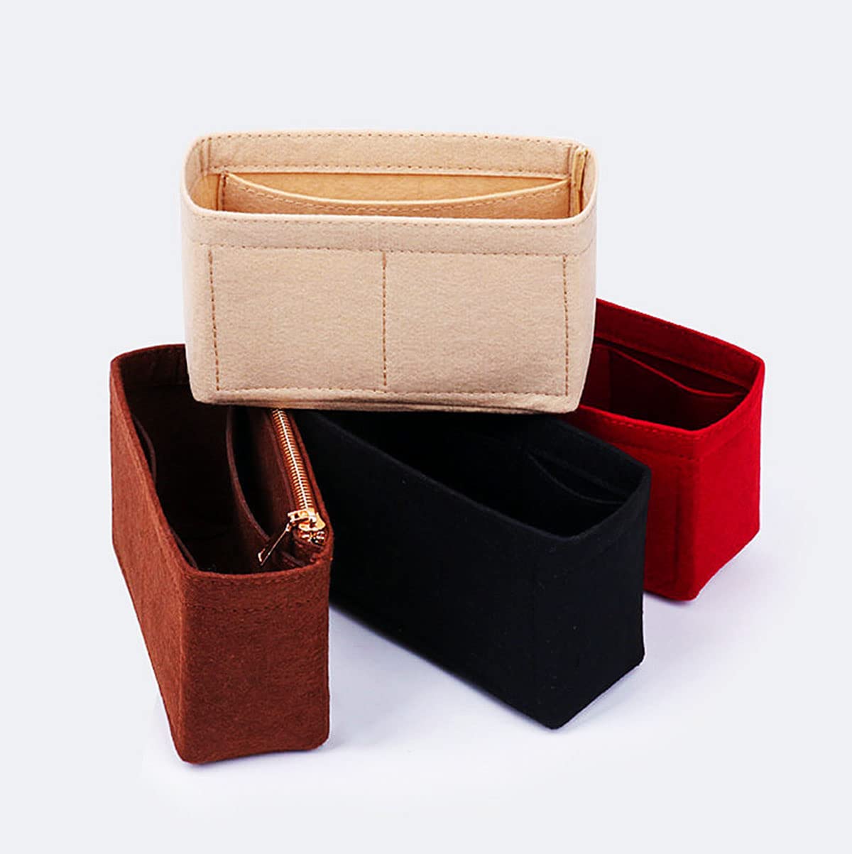 Lckaey Bag Organizer Insert- For Gabrielle Hobo Organizer -Pocket insert Organizer2015black-L