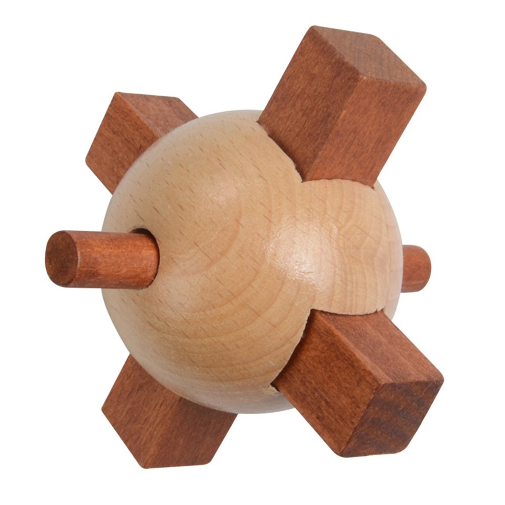 Brain Jiasaws 魚雷ロック Kongming 大人 子供 B07hf1m9mg Lock 木製パズルゲーム おもちゃギフト Iq Naisidier ミステリアスキューブトイ Teasers がらがらラトル 年末のプロモーション特価