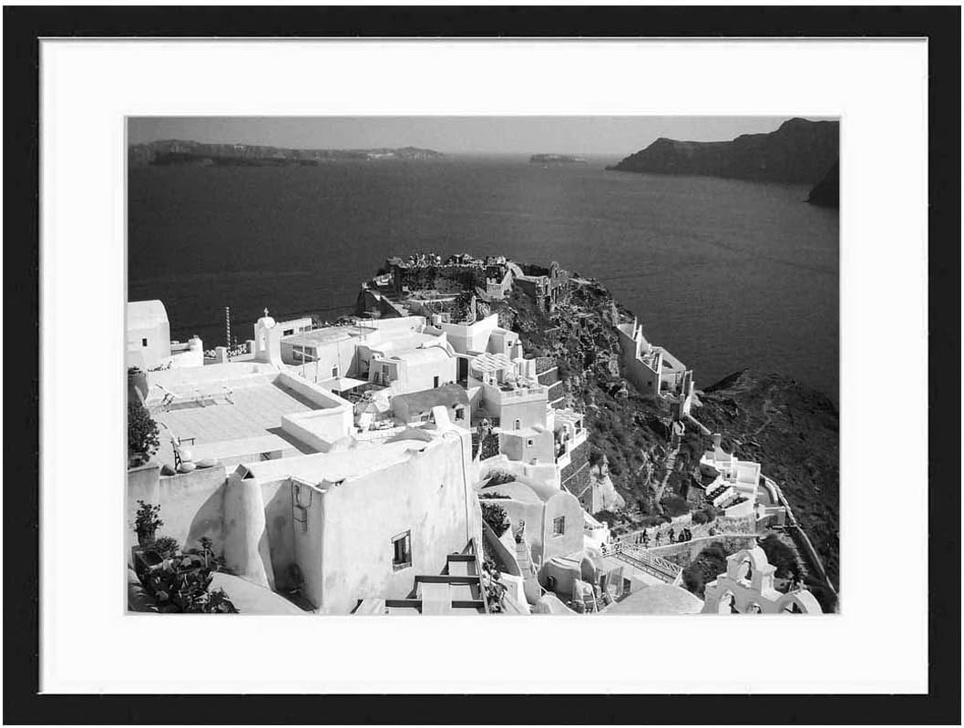 Amymami Oia Santorini - Lona Decorativo (50,8 x 35,5 cm), diseño de