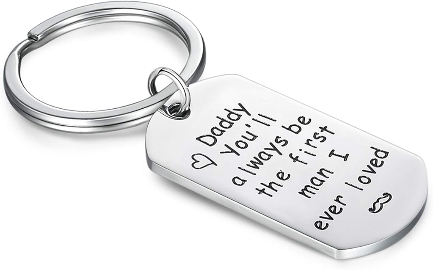 daddy daughter keyring