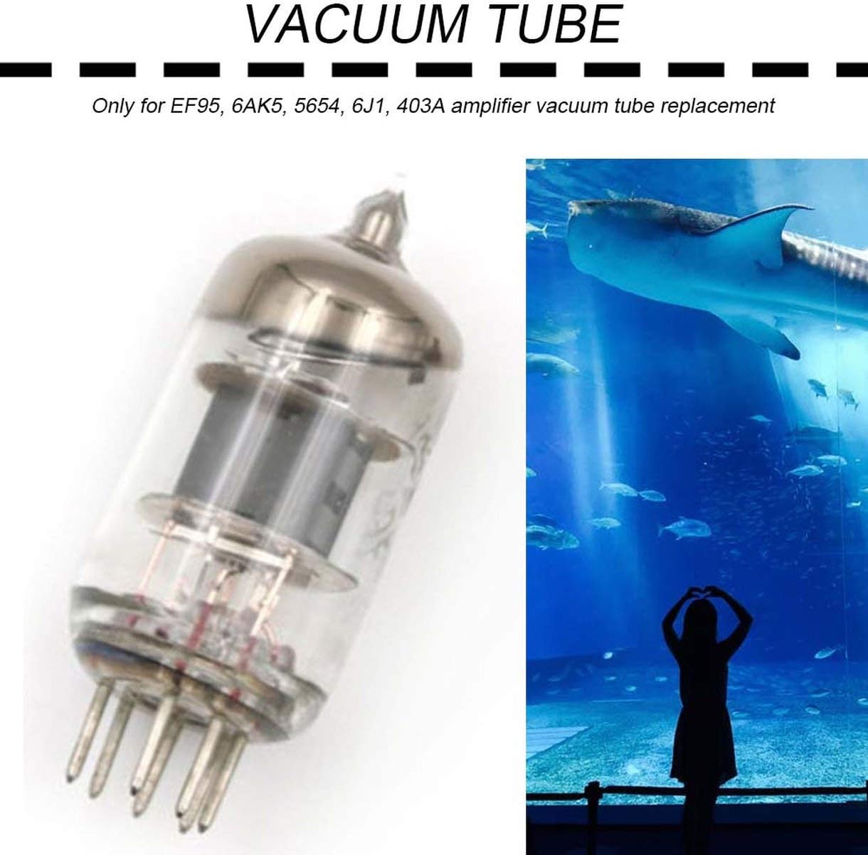 5654 6J1 Préampli Electron Vacuum Tube 7pin for EF95 6AK5 5654 6J1