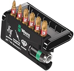 Wera 057414 Bit-Check 7 PH Diamond 1 Insert Bit Set