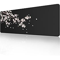 Amazon.com: ETZ Japanese Plum Blossoms Black Mouse Pad (31.5