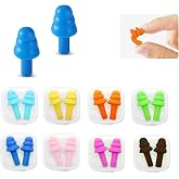 Silicone Earplugs for Swimming, Sleeping, Snoring, Work, Concerts - Noise Cancelling, Reusable Ear Protection, 8 Pairs
