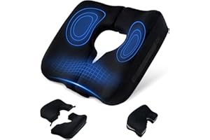 IFOYO Bed Sore Cushions for Butt, Memory Foam Tailbone Pain Relief Cushion, T-Shaped Anti-Slip Bedsore Pressure Relief Pillow