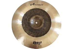 Arborea 16" China Cymbal Professional Bronze Alloy Cymbal Ghost Series 100% Handmade Cymbal for Drum Set