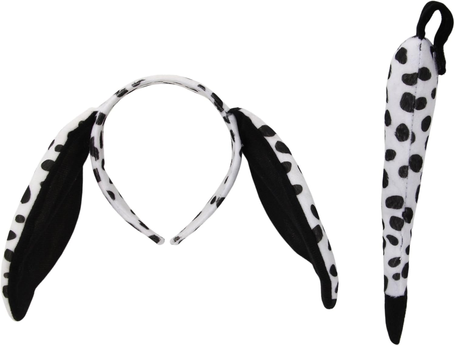 Dalmatian Dog Costume Ears Headband and Tail Set for kids