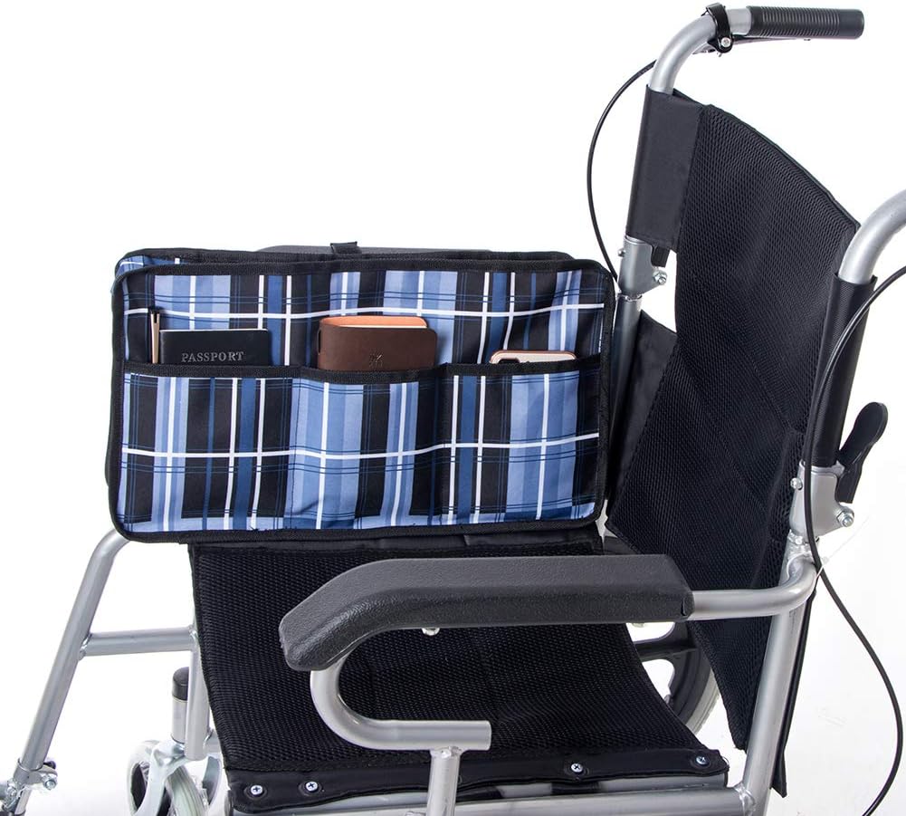 Fushida Wheelchair Side Bag,Walker Rollator Storage Bags Waterproof,Rollator Large Capacity Organizer Hands Free Storage Tote Bag for Disabled Seniors, GJ189: Health & Personal Care