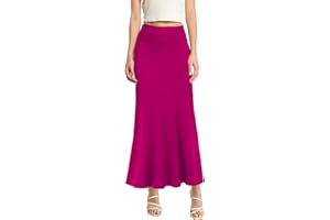 Hybrid & Company Women Versatile Fold Over Waist Maxi Skirt/Convertible Dress
