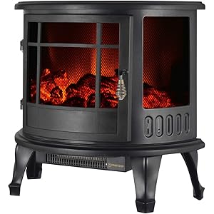 Klarstein Grenoble Electric Fireplace Electric Heater Flame