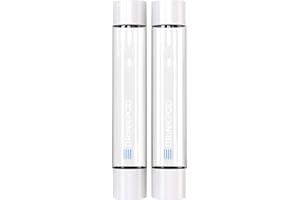 DRINKPOD Fizzpod 32 Oz Slim Design Water Bottles - 2 Pack (White)