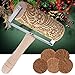 Embossing Rolling Pin Embossed Rollers Pins Engraved Snowflakes Flowers Pattern for Bakers, Baking Pastries, Pie, Cookie, Fondant, Pastry, Biscuit (Snowflakes and Flowers)