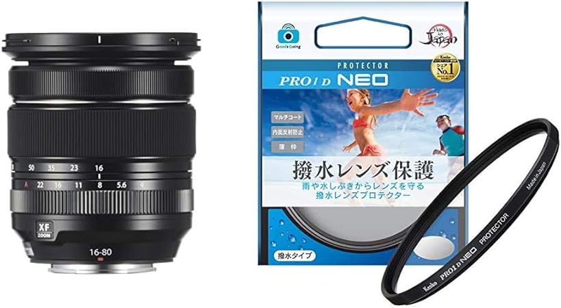Amazon Co Jp Fujifilm 交換レンズ Xf16 80mmf4 R Ois Wr Amazon限定ブランド Kenko 72mm 撥水レンズフィルター Pro1d プロテクター Neo レンズ保護用 撥水 防汚コーティング 薄枠 日本製 カメラ