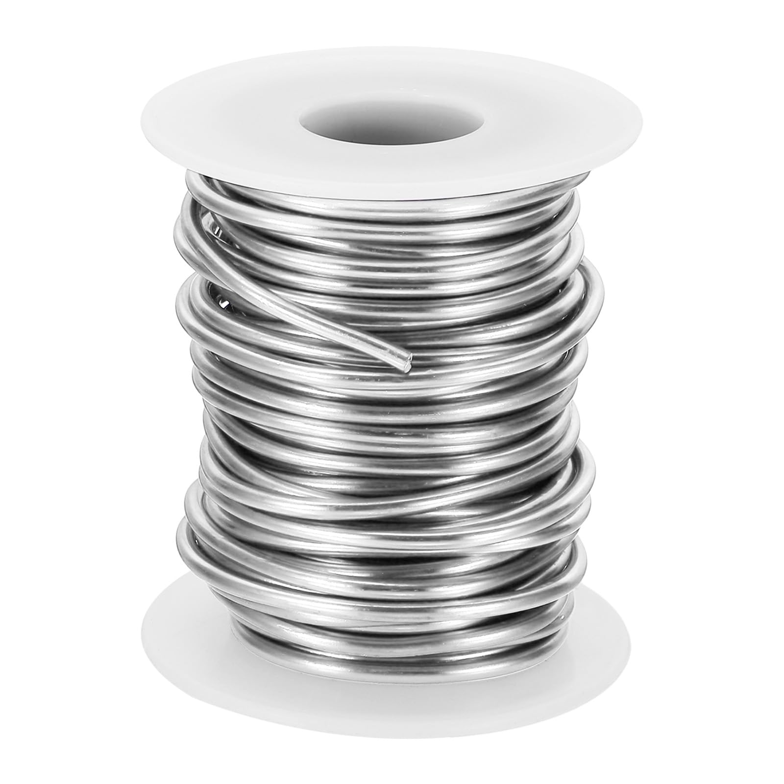 PATIKIL 10 Gauge 2.5mm Aluminum Craft Wire, 32.8Ft Metal Wire Armature Bendable Wire for Jewelry Making Metal Wrap DIY, Silver