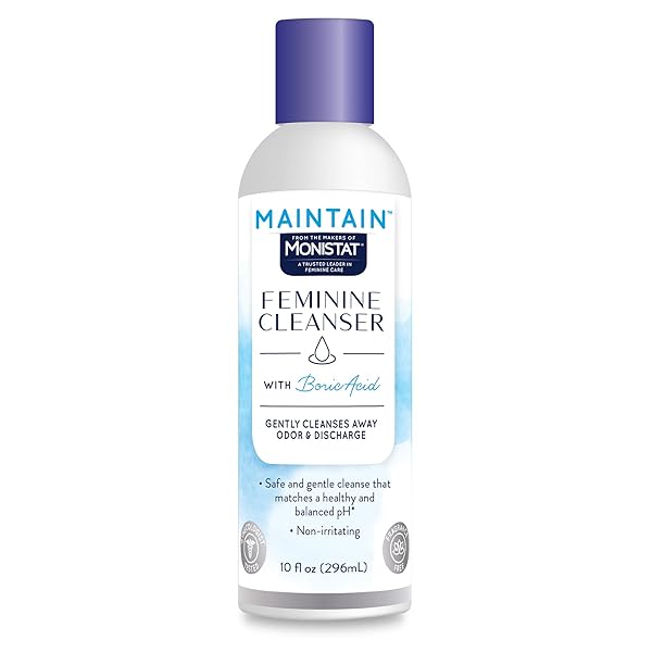 MONISTAT BORIC ACID FEMININE CLEANSER, FRAGRANCE FREE FEMININE WASH, 10 FL OZ, 1 PACK