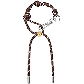 FREELYVE Cute Rope Keychain for Women Initial Letter Bag Charm Carabiner Knot Lanyard Keyring for Handbag Christmas Gifts