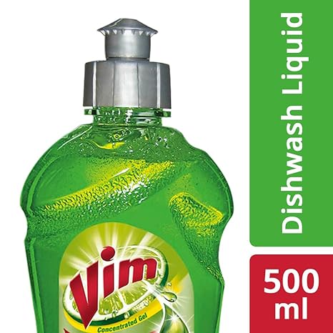 Vim Dishwash Gel - 500 ml (Lime)