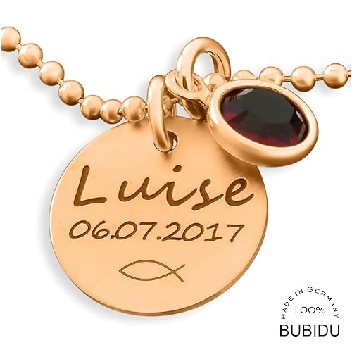 Namenskette rose gold Mädchen mit Gravur ?? Taufkette Taufe Silber ?? Taufschmuck Tauffisch Taufgeschenk Geburt Kette Ichtys 