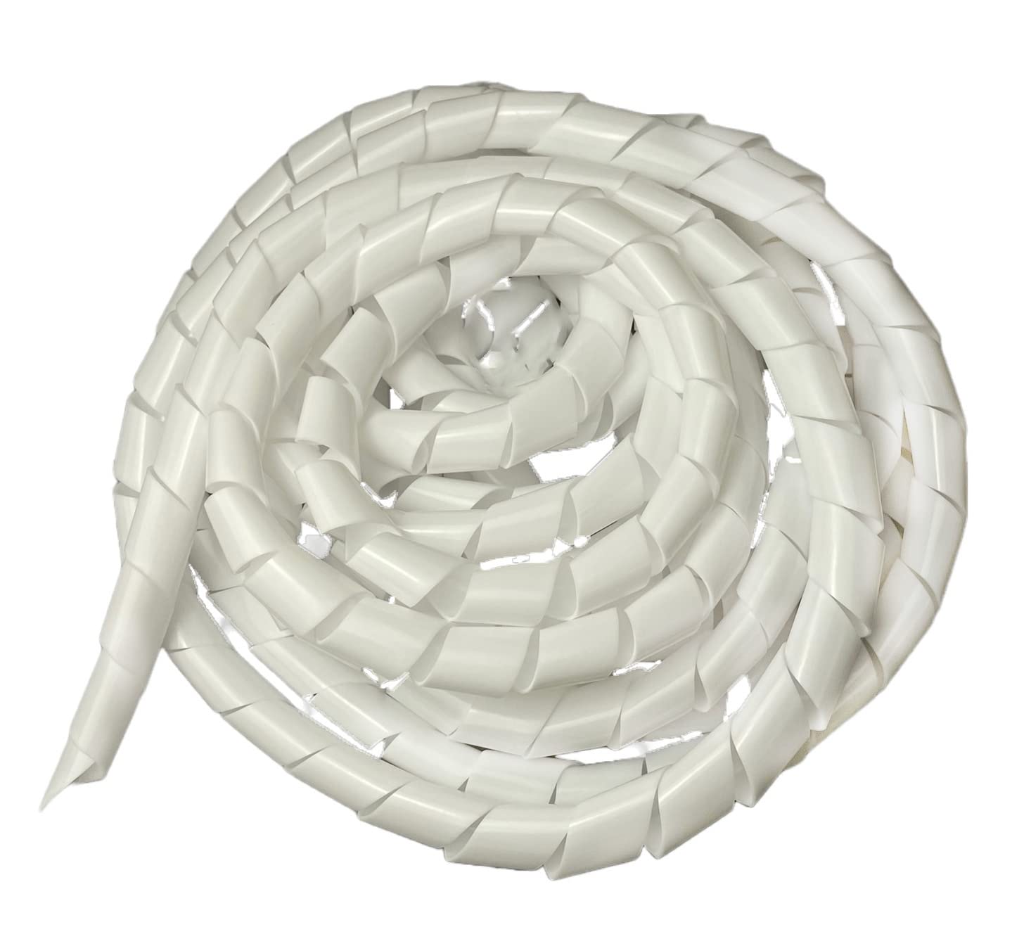 On1shelf® Cable Tidy Spiral Wrap Large, White- 25mm (10m)