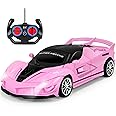 Bloolilies Remote Control Racing Car for Girls Boys 3 4-7 Christmas Birthday Gifts,Hobby RC Cars Toys for Age 3 4 5 6 7 8-12 Year Old Kids- 1:18 Scale Model Racing Car Pink 1 Pack