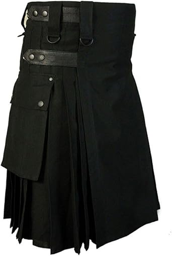 black utility kilt