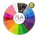 PLA 3D Pen Filament Refills(20 Colors, 16.4 Feet Each) - PHANED 3D Printing Pen Filament 1.75mm Total 328 Feet Lengths for MYNT3D, Scribbler V3, Soyan, 7TECH, LIX, Manve, Sunlu 3D Pen