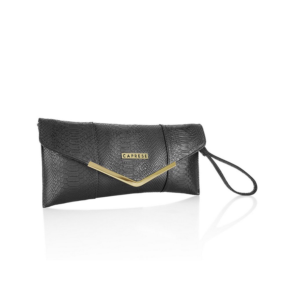 caprese women's clutch (black)