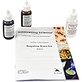 ALDON Innovating Science Negative Stain Kit - Set of 3 30mL Microscope Stains - Congo Red, Hydrochloric Acid, Formalin Nigrosin Solution