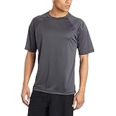 Kanu Surf Mens Short Sleeve UPF 50 Swim Shirt Rash Guard Sun Shirt (Regular & Extended Sizes)