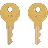 Uietuc PK-8K-A10 for APG Cash Drawer Replacement Key Set - 2 Keys for A10 | PK-8K-A10 Designed For APG Series 100 And Series 4000 Cash Drawers, Smooth And Reliable Operation