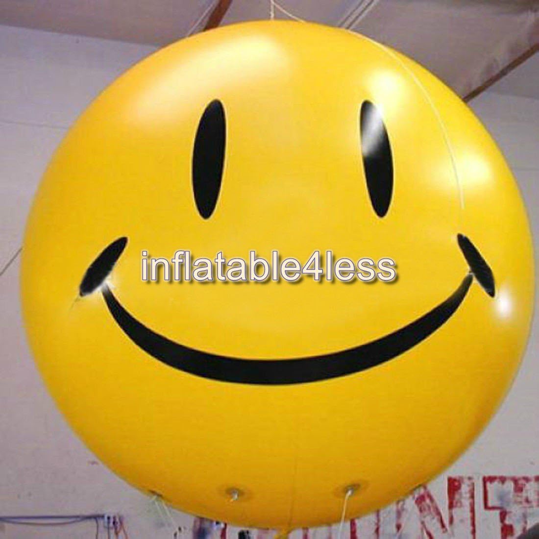inflatable4less 8ft Ground Display or Helium Balloon Smiley Face