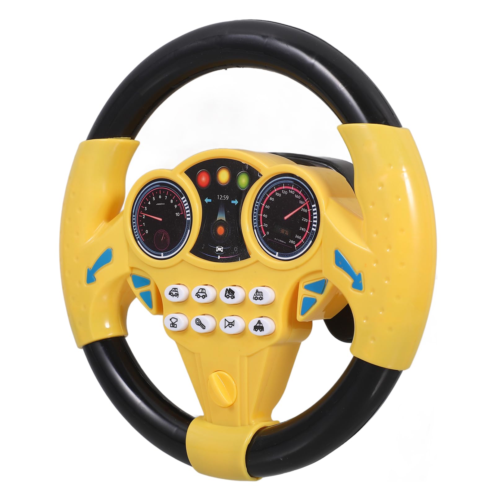 Photo 1 of Toyvian Kids Steering Wheel - Simulated Driving Controller, Early Education Pretend Driving Toy with Light Music, Steering Wheel Toys for Toddlers 1-3
