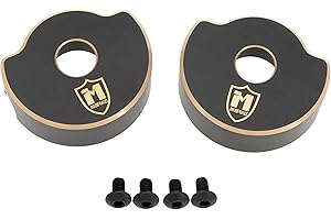 MEUS RACING Brass Steering Knuckles + Portal Cover for for Vanquish H10 Optic Sparco Yokohama RTR 1/10 RC Crawler Upgrades Parts (Rear Portal Cover)