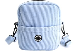 COOWONE Dog Treat Pouch Bag,Velvet Dog Walking Fanny Pack Built-in Poop Bag Dispenser | Large Capacity Pet Travel Training Bag for Treats, Kibbles, Pet Toys (Blue)