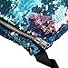 OULII Sports Bag Casual Bag Waist Pack Waist Bag Double Color Sequins Valentine's Day gift for women girls (Blue + Pink)
