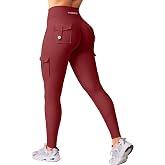 YEOREO CoreFlex Women Workout Cargo Leggings | Hidden Scrunch, Butt Lifting, Gym, Yoga Pants, 25"/28"