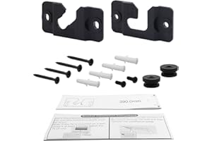 Seayoo 1 Pair of Black Wall Mount Bracket AH96-03064A for Samsung Soundbar HWH750 HW-H750 HW-H450 HW-J355 HWH751 HW-H751 HWJM25 HW-JM25 HWJM45C HW-JM45C HW-JM45C/ZA Soundbar Wall Hooks