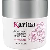 Karina Day and Night Intensive Moisturizer Face Cream 2 oz (60ml) | Travel-size intensive face cream with vitamin E for round-the-clock moisture, ideal for dry skin.