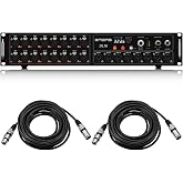 Midas DL16 16 Input and 8 Output Stage Box with 16 Midas Mic Preamps, Bundle With 2x H&amp;A XLR M to F Cable 25'