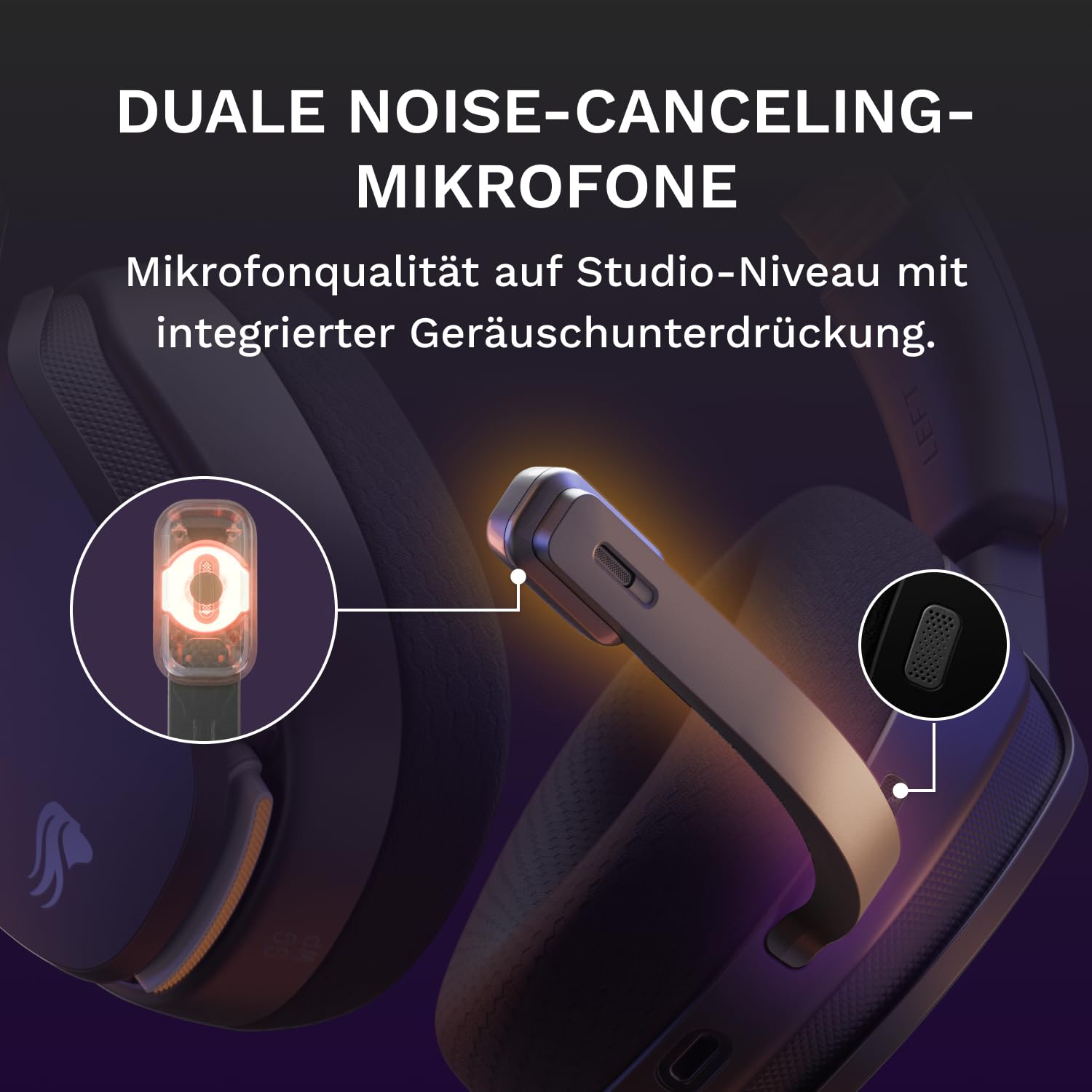 Glorious GHS Wireless InfinitePlay - Gaming Headset, PC, PS5, PS4 - Schwarz 6
