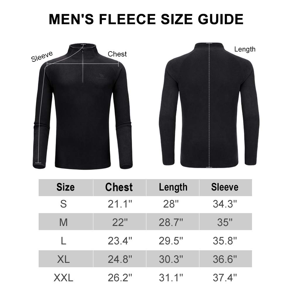 CAMEL CROWN Men\'s Fleece Jacket,Half-Zip Pullover Lightweight Soft Sweater for Fall and Winter