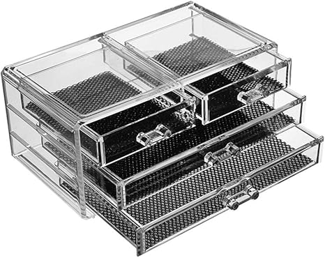 FKLMRKL Caja De Almacenamiento De Cosméticos A Prueba De Polvo