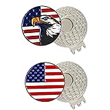 PINMEI Colorful Golf Ball Markers with Silver Color