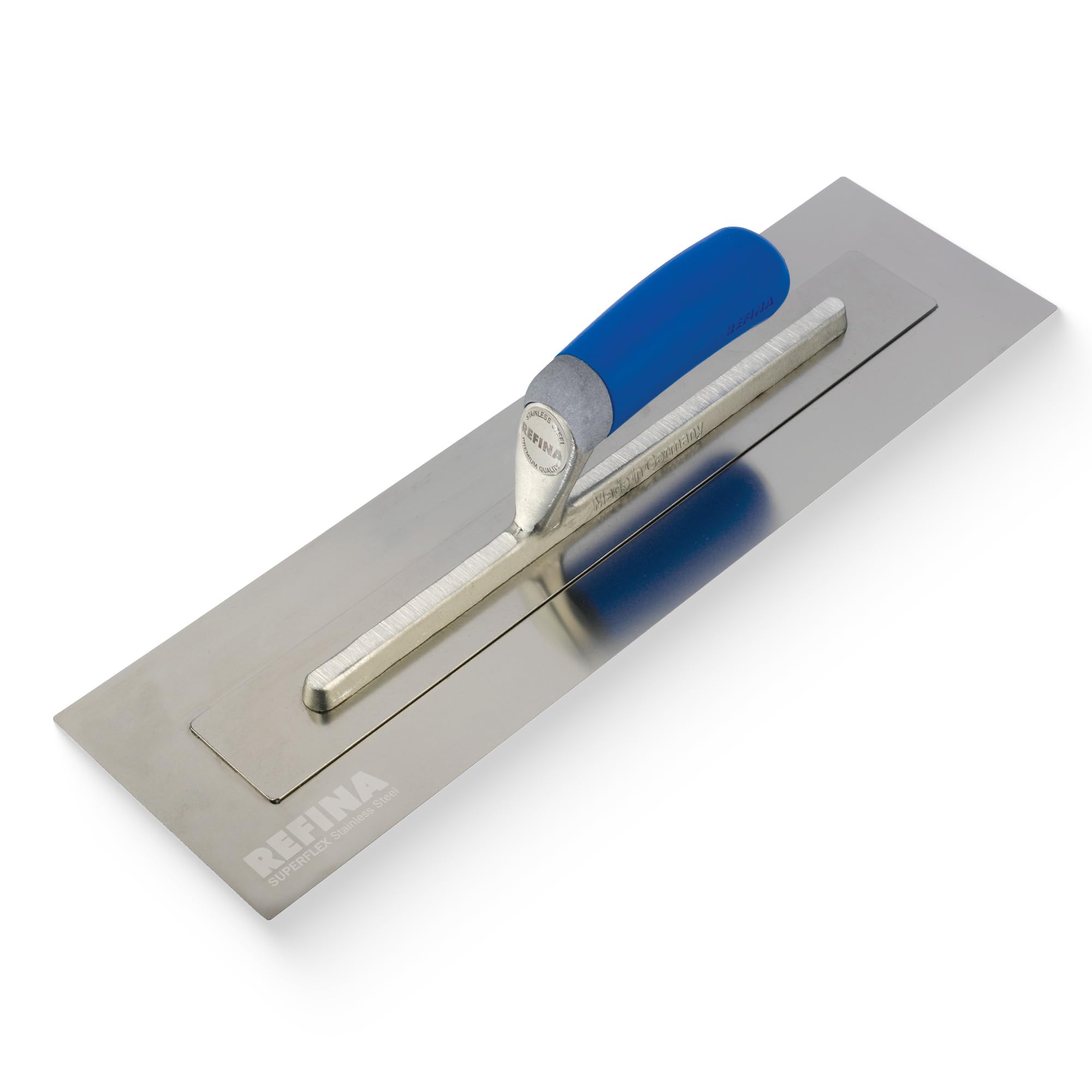 REFINA SUPERFLEX-1 Plastering Trowel - 18 x 5" (450 x 125mm) Flexible 0.4mm Stainless Steel Blade for Finishing Walls & Ceilings - Lightweight Plastering Tools & Construction Tools