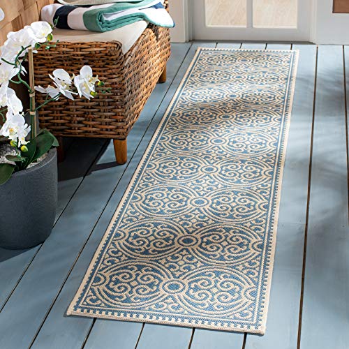 SAFAVIEH Washable Rug Outdoor Beach House Collection - 2'2" x 10' Runner, Cream…