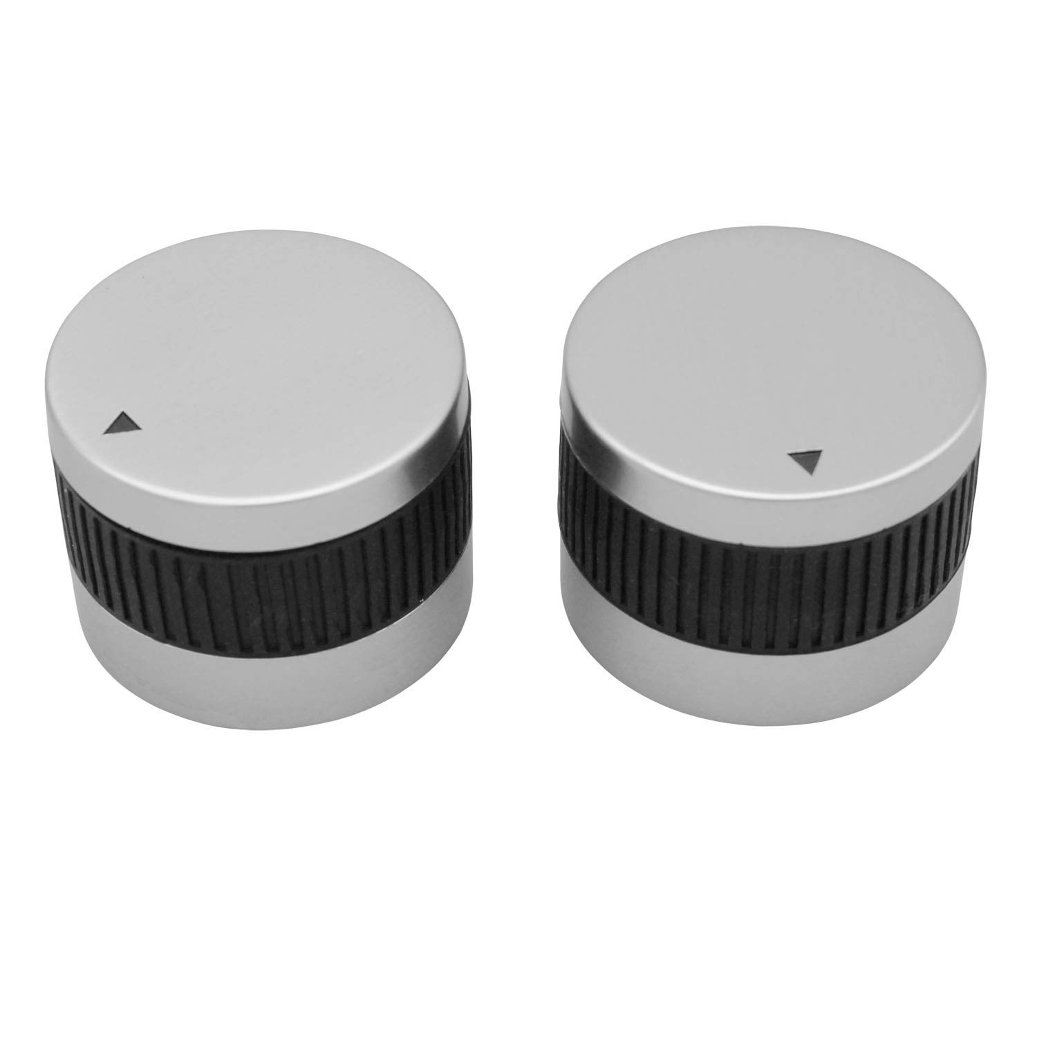 MENSI 2 Pack Propane Gas Grill Control Replacement Knob with Chrome