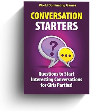 Conversation Starters: Questions to Start Interesting Conversations for Girls Parties, Bachelorette! Travel Optimized Deck Game