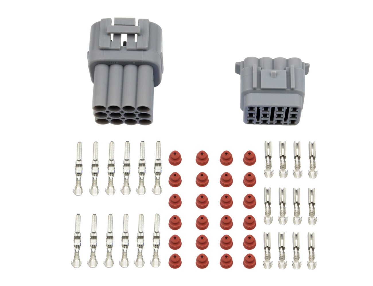 WMYCONGCONG Waterproof Electrical Wire Cable 12 Pin Way Connector Plug, Fits 2.2mm Terminals Wire(10 Kit)