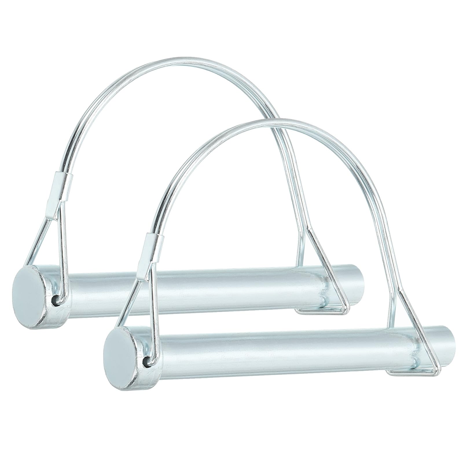 PATIKIL Trailer Coupler Pin 1/2x3-15/16x3.35"(D*L*IW), 2 Pcs Wire Lock Pin Safety Shaft Locking Pin Round Pto Pins for Farm Trailers Lawn Hitches Garden Tractor Kayak Boat (12x100x85mm)